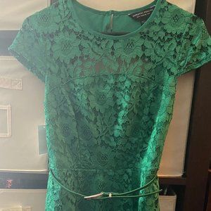 Dorothy Perkins Green Lace Like Dress